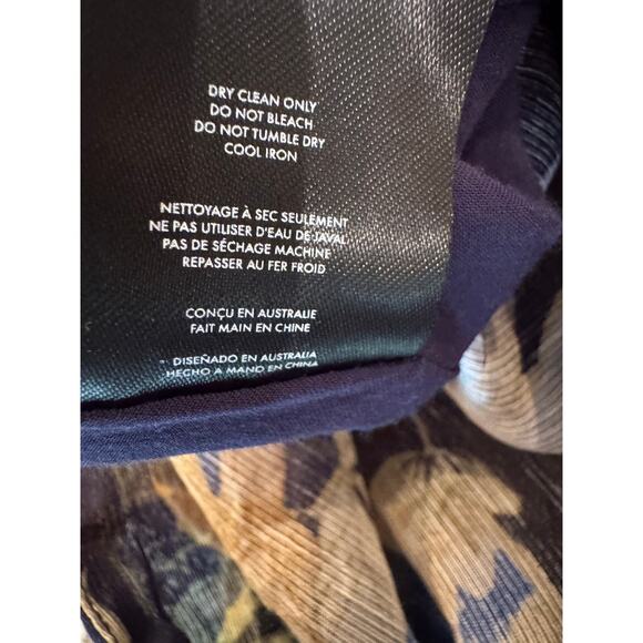 SIR. Lillian Open Back Mini Dress Size M 2 Delia Print - Picture 15 of 17